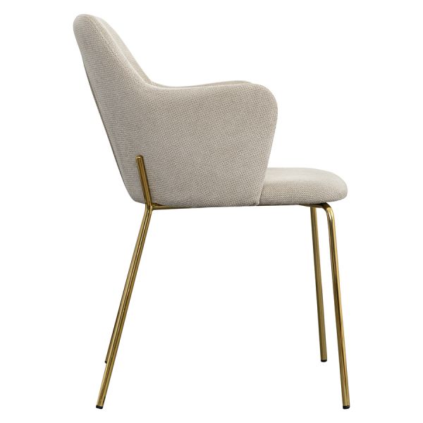 Стул dwight, фактурный шенилл, светло-бежевый Bergenson Bjorn