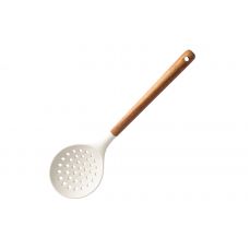 Шумовка 33 см, силикон/дерево, молочный, Wenge ANNA LAFARG