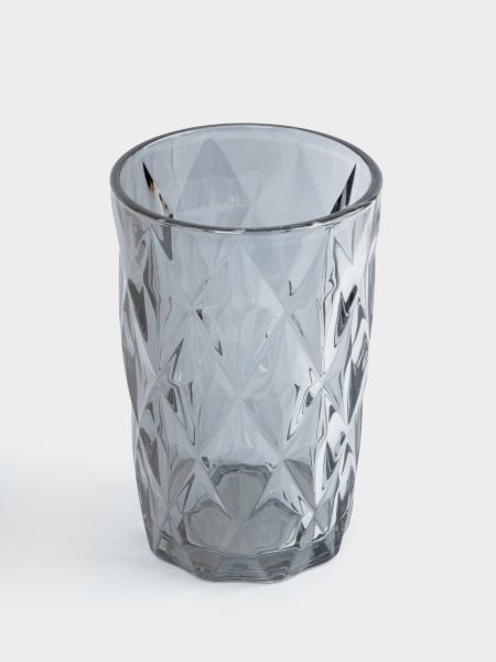 Стакан 340 мл, стекло, серый, Diamond color ANNA LAFARG