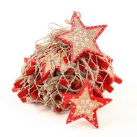 Украшения подвесные christmas stars, деревянные, в сетке, 30 шт Enjoyme