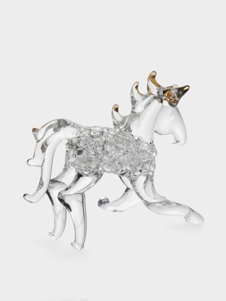 Статуэтка 8х9 см, стекло, золотистая, Лошадка, Horse Anna Lafarg
