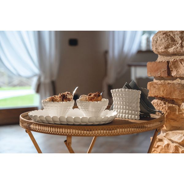 Поднос сервировочный tiffany 45х31 см, серо-бежевый Guzzini