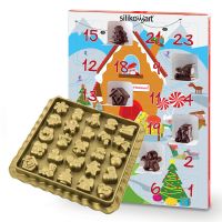 Форма для приготовления конфет xmas countdown 39 х 23 х 3,5 см силиконовая