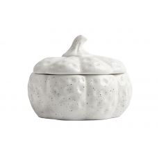 Емкость для хранения, 18х16 см, 1,3 л, керамика, белая, в крапинку, Тыква, Light pumpkin ANNA LAFARG