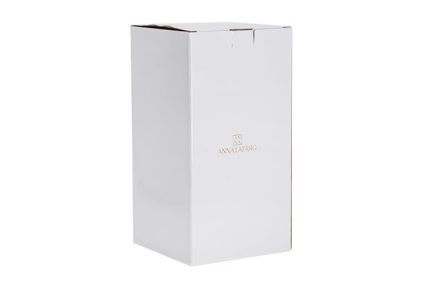 Ваза для цветов 29 см, стекло, коричневая, Узоры, Galaxy ANNA LAFARG
