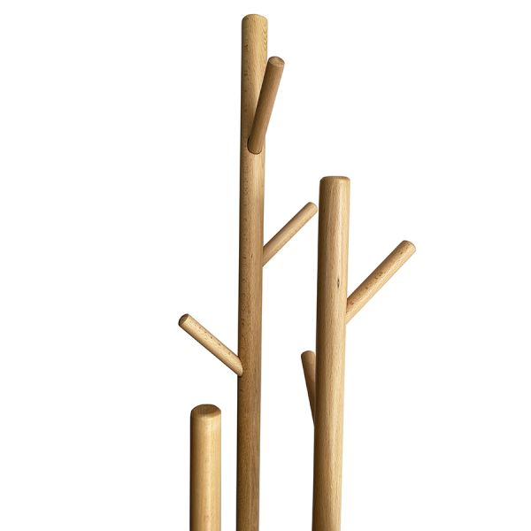 Вешалка напольная solheim, 171 см, белый мрамор/натуральное дерево