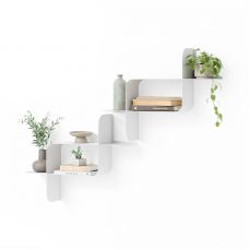 Набор металлических настенных полок montage, 2 шт, белый Umbra