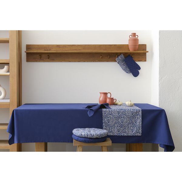 Скатерть из хлопка темно-синего цвета из коллекции essential, 170х250 см
