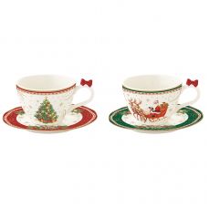 Набор кофейных чашек christmas heritage 120 мл, 2 шт Easy Life