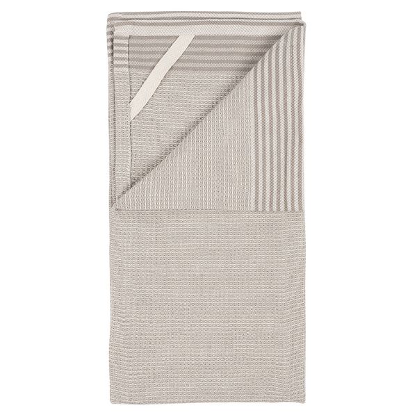 Набор из двух вафельных полотенец с контрастным кантом из коллекции essential, 50х70 см