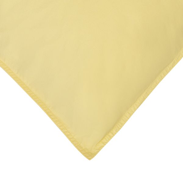 Комплект постельного белья из стираного перкаля светло-желтого цвета из коллекции essential, 150х200 см Tkano