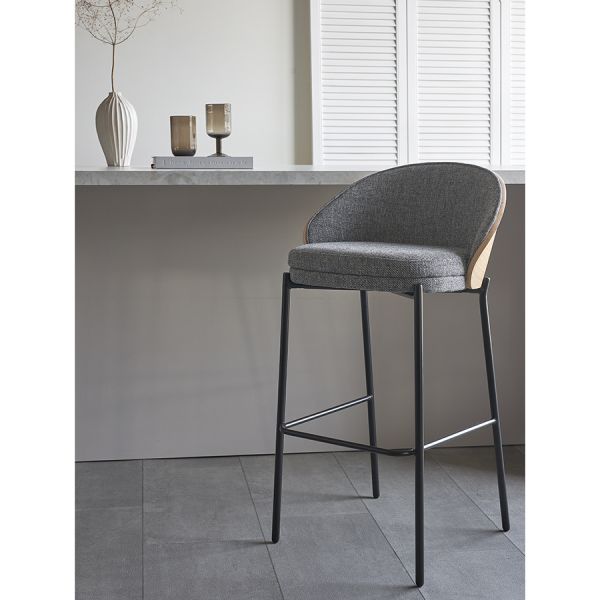 Стул барный cloud, рогожка, грифельно-серый Bergenson Bjorn