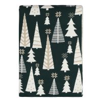 Плед из хлопка с новогодним рисунком whitewood из коллекции new year essential, 130x180 см Tkano