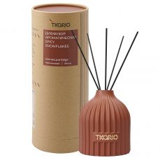 Диффузор ароматический spicy snowflakes из коллекции edge, 200 мл, терракотовый Tkano