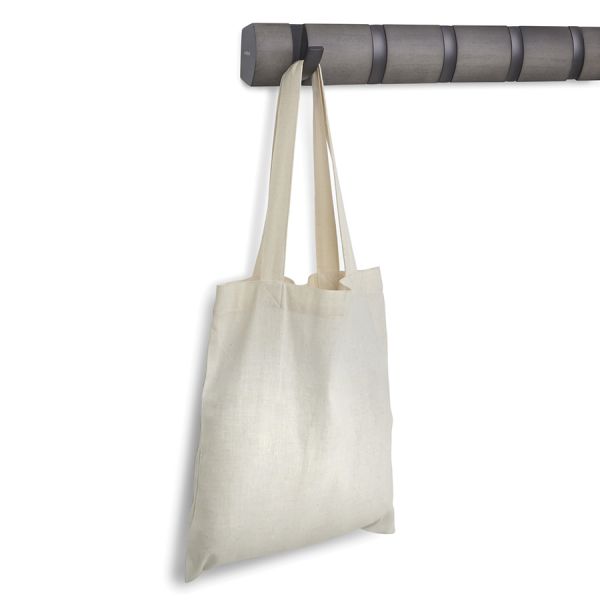 Вешалка настенная горизонтальная flip 8 крючков серая олово