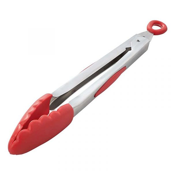 Щипцы 30 см Mastrad сталь и силикон цвет красный 