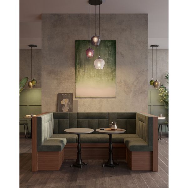 Светильник подвесной каскадный aurora, D50 см, сливовый/серый/прозрачный Bergenson Bjorn