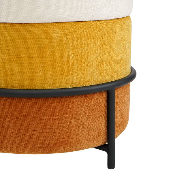 Пуф norunn, шенилл, желто-коричневый Bergenson Bjorn