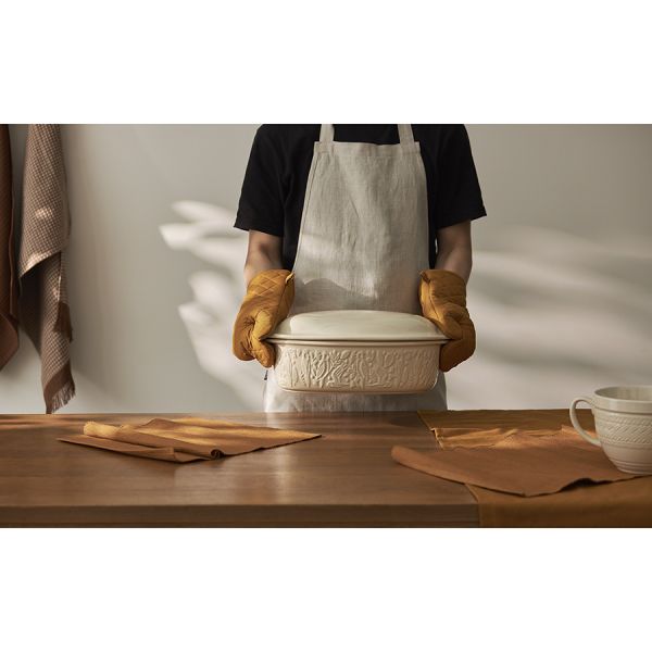 Прихватка-варежка из хлопка цвета карри из коллекции essential, 33х17,5 см Tkano