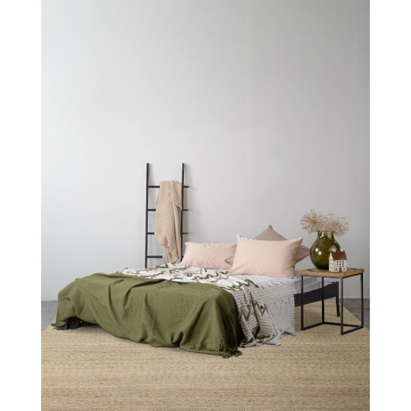 Покрывало из хлопка с бахромой из коллекции Ethnic 180х250 см