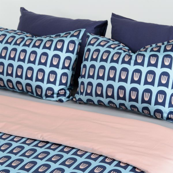 Набор из двух наволочек из сатина с принтом blossom time из коллекции cuts&pieces 50х70 см