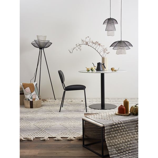 Светильник подвесной vinger, D48х30 см, черный/серый/белый Bergenson Bjorn