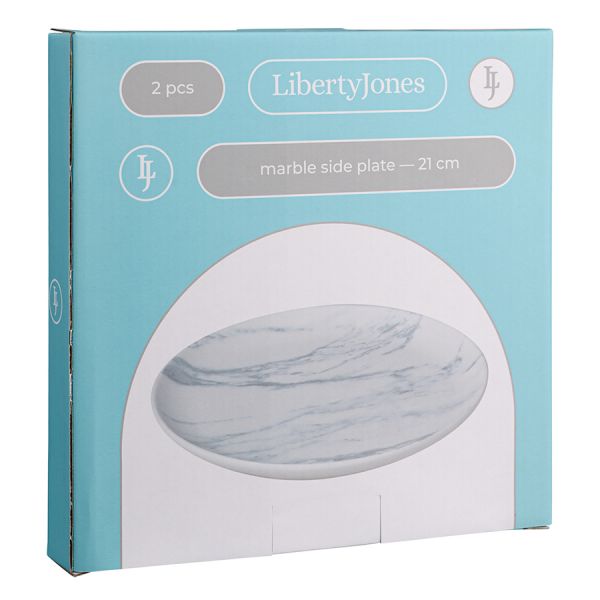 Набор тарелок marble 21 см 2 шт Liberty Jones