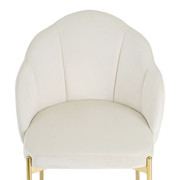 Стул shelly, велюр, молочный Bergenson Bjorn