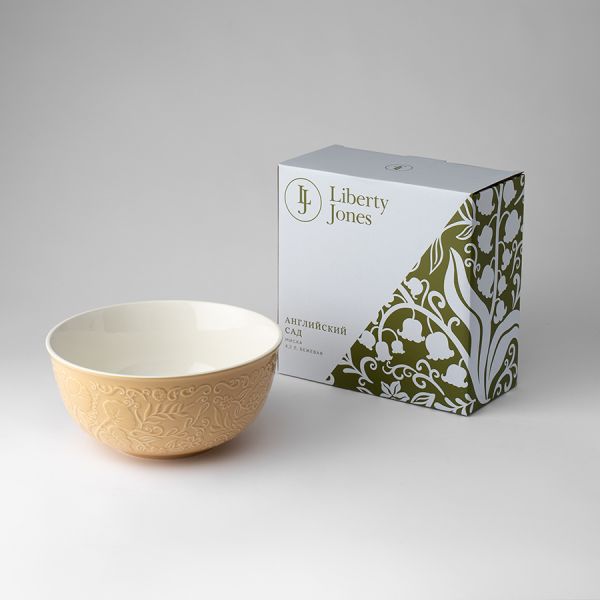 Миска english gardens, 4,2 л, бежевая Liberty Jones