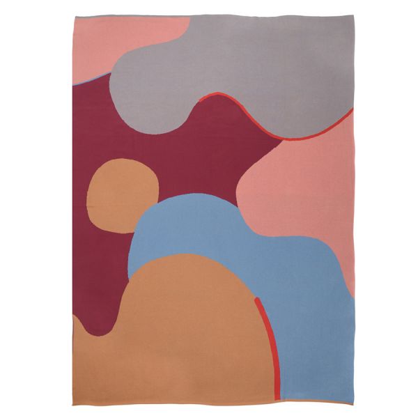 Плед из хлопка с авторским принтом из коллекции freak fruit