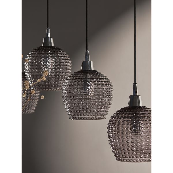 Светильник подвесной каскадный aurora, 110х18 см, серый Bergenson Bjorn