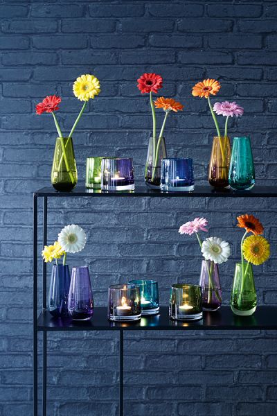 Ваза в форме бутона Flower Colour 14 см мока