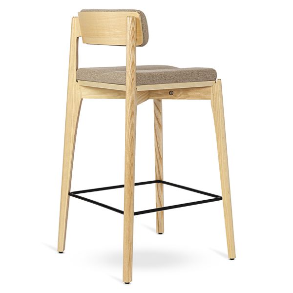 Стул барный aska, рогожка, ясень/экрю Latitude