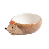 Конфетница 21х15 см, керамика, коричневая, Еж с листом, Autumn forest ANNA LAFARG