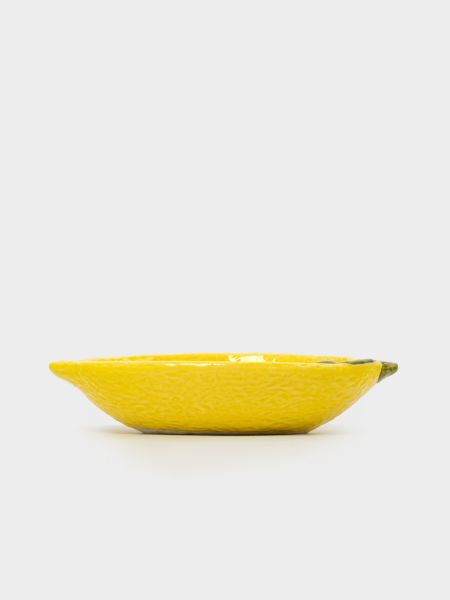 Пиала 16х11 см, фарфор, желтая, Лимон, Lemon
