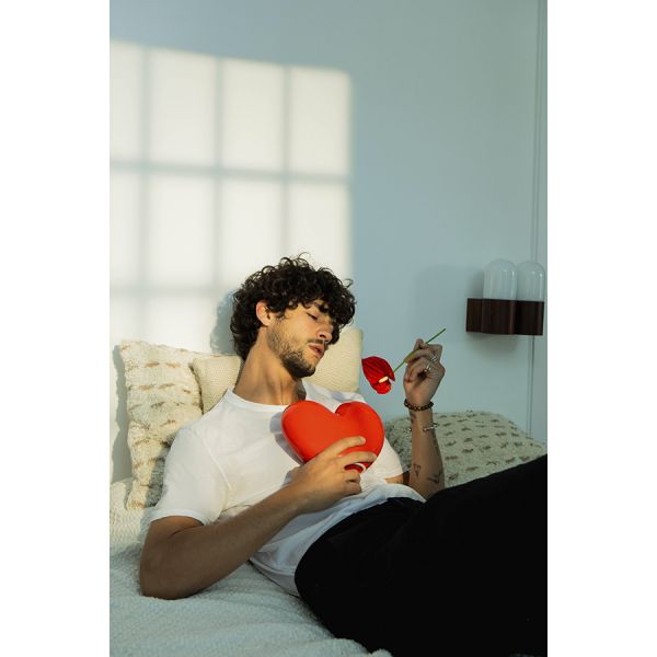 Ваза для цветов love, 15,5 см, красная Doiy