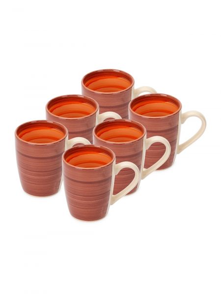 Кружка WOOD ORANGE 360мл FIORETTA