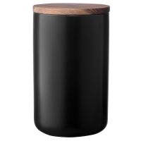 Банка для хранения керамическая smart solutions 750 мл черная