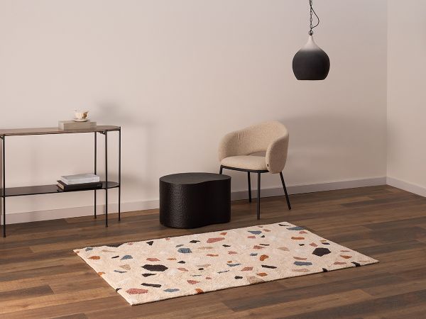 Ковер из хлопка terrazzo poetry из коллекции ethnic 120x180 см Tkano