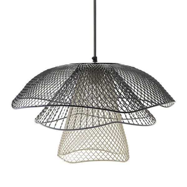 Светильник подвесной vinger, D48х30 см, черный/серый/белый Bergenson Bjorn