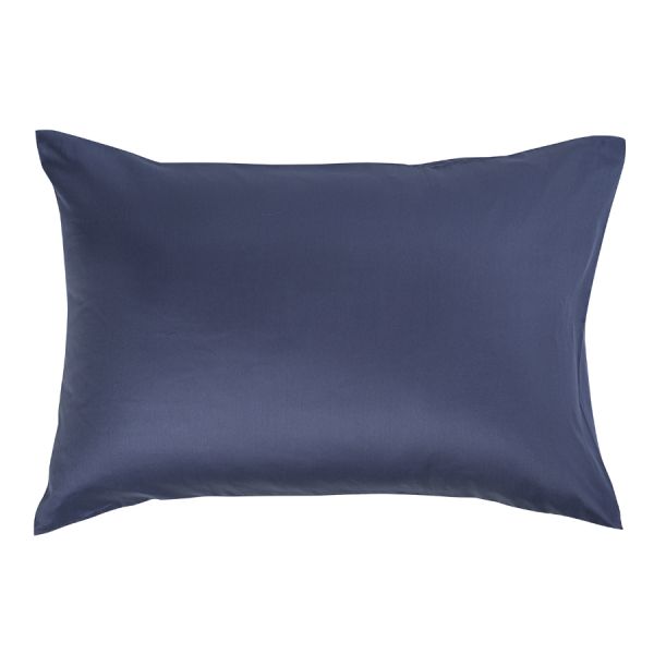 Набор из двух наволочек из сатина темно-синего цвета из коллекции essential 50х70 см