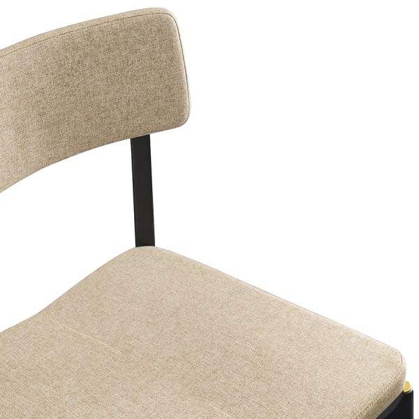 Стул aska рогожка черный/бежевый Latitude