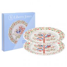 Набор тарелок owl из коллекции birds of paradise в подарочной упаковке, 28 см, 2 шт Liberty Jones