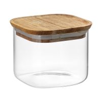 Банка для хранения квадратная glass acacia, 600 мл Smart Solutions