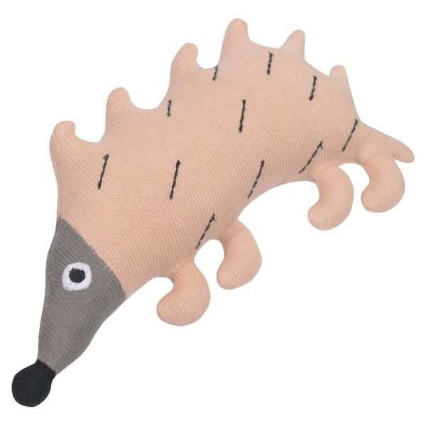 Погремушка из хлопка Ежик ugo из коллекции tiny world 14х8 см Tkano