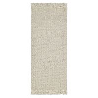 Ковер из переработанного пластика бежевого цвета из коллекции ethnic, 70х160 см Tkano