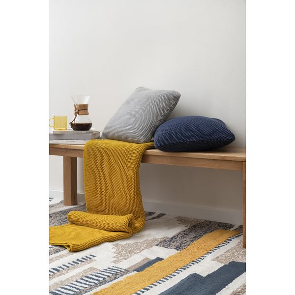 Подушка декоративная из стираного хлопка серого цвета из коллекции essential, 45х45 см