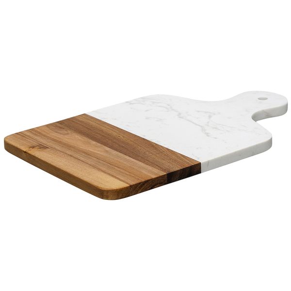 Доска сервировочная marm, 21,5х33,5 см, белый мрамор/акация Liberty Jones