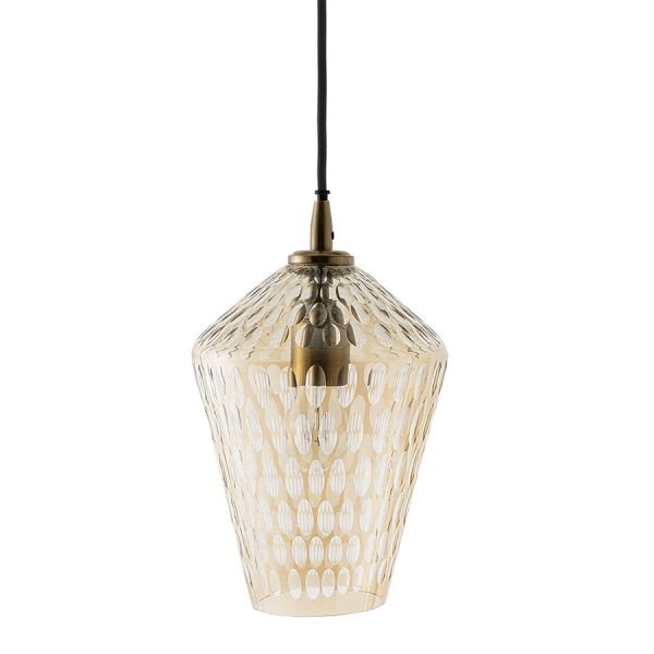 Светильник подвесной mystic aura, D19 см, янтарно-золотой Bergenson Bjorn