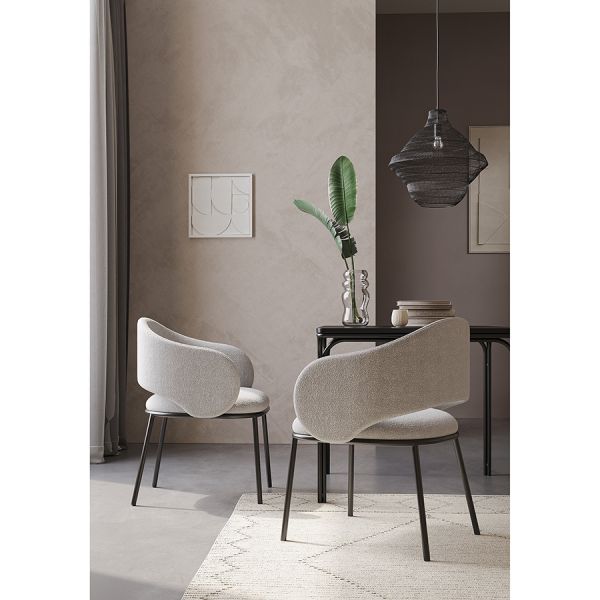 Стул coastal, букле, дымчато-серый Bergenson Bjorn